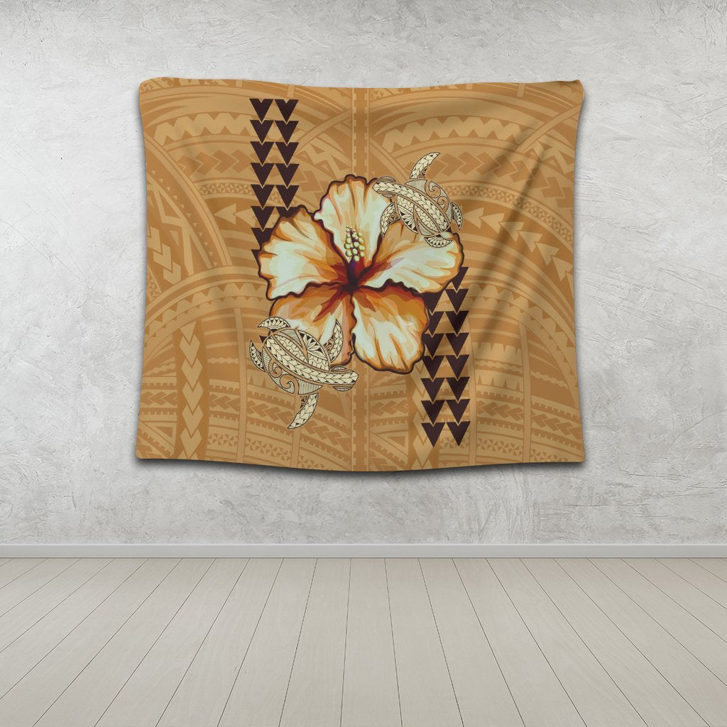 Hawaiian Vintage Hibiscus Tapestry AH - Polynesian Pride