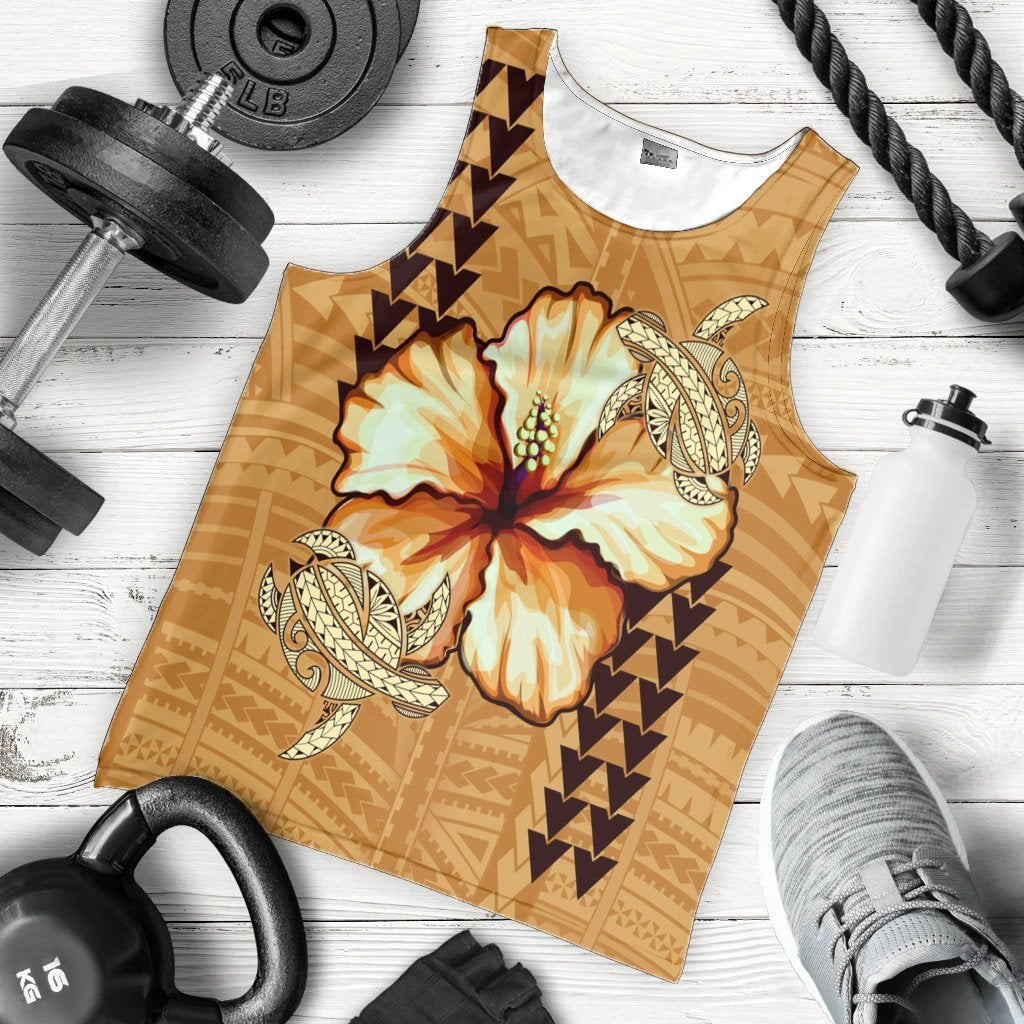 Hawaiian Hawaiian Vintage Hibiscus Tank Top AH - Polynesian Pride