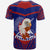 American Samoa Custom T Shirt The Eagle With Polynesian Pattern - Polynesian Pride