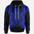 American Samoa Hoodie Polynesian Lion Head Blue Style Unisex Blue - Polynesian Pride