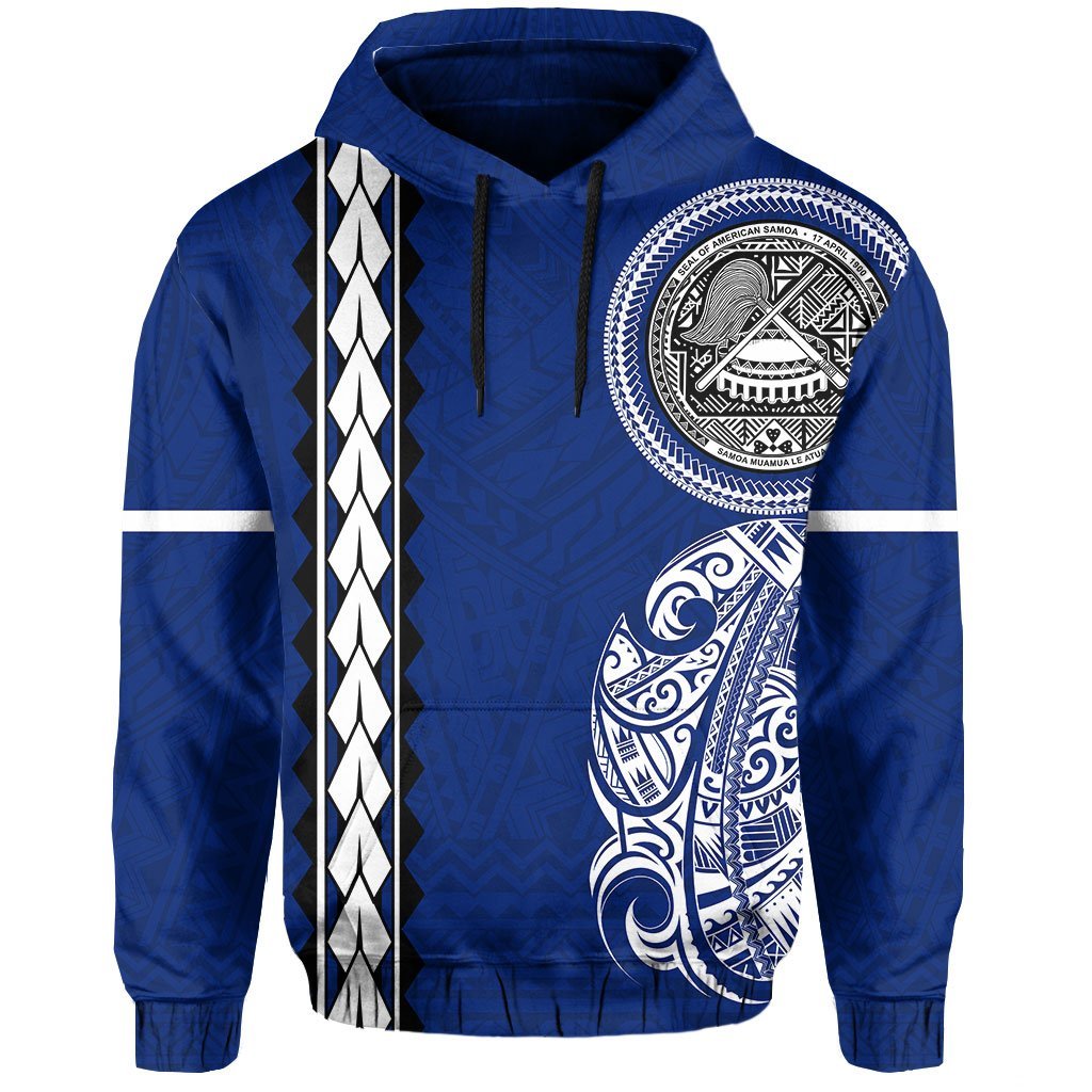 American Samoa Hoodie Polynesian Coat of Arms - Polynesian Pride