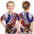 American Samoa T Shirt Artsy Style LT9 Kid Red - Polynesian Pride