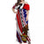 American Samoa Women Off Shoulder Long Dress Artsy Style LT9 Women Red - Polynesian Pride