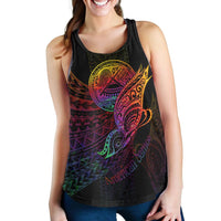 American Samoa Women's Racerback Tank - Butterfly Polynesian Style - Polynesian Pride