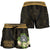 American Samoa Women's Shorts - Polynesian Gold Patterns Collection - Polynesian Pride