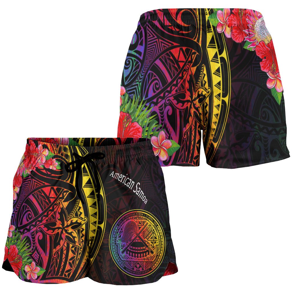 American Samoa Women's Shorts - Tropical Hippie Style - Polynesian Pride