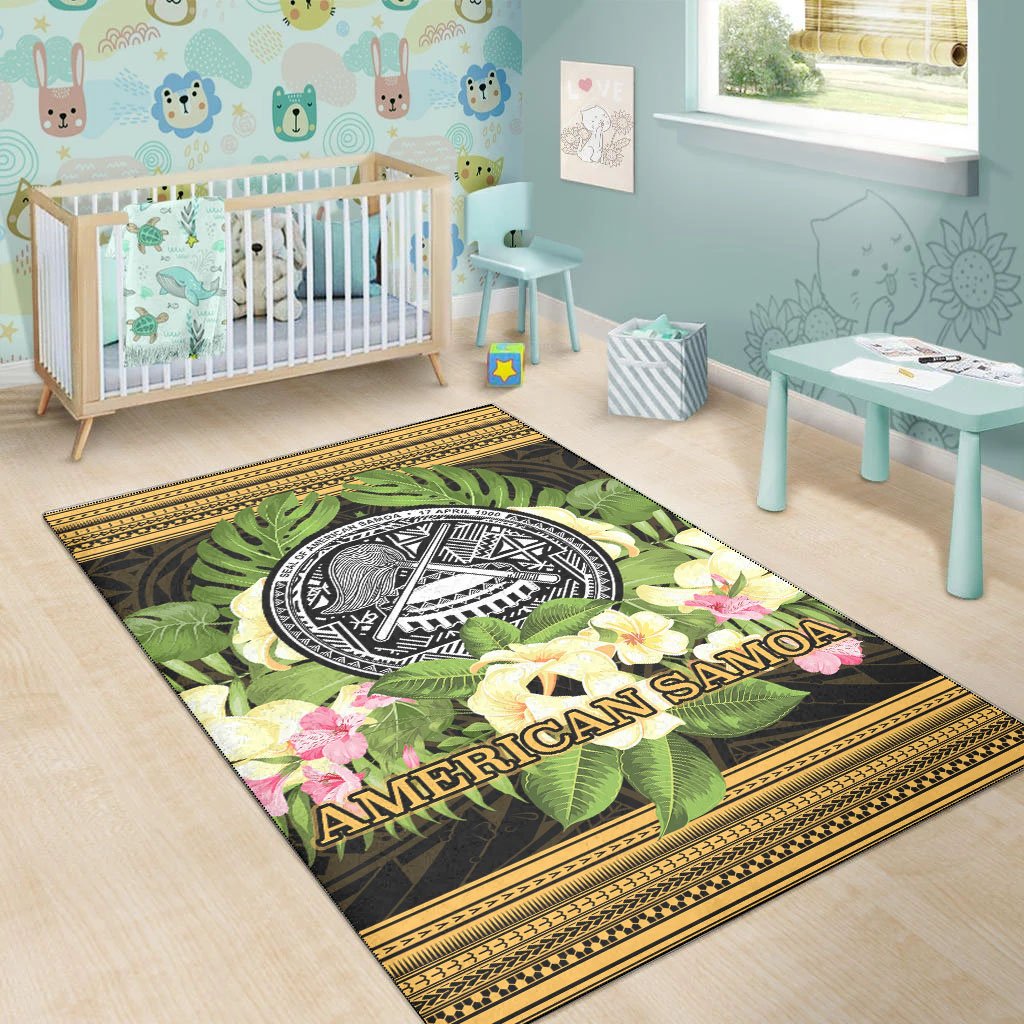 American Samoa Area Rug - Polynesian Gold Patterns Collection - Polynesian Pride