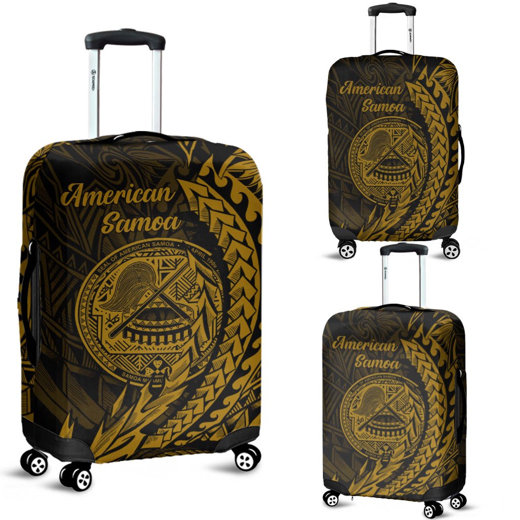 American Samoa Luggage Covers - Wings Style Black - Polynesian Pride