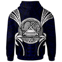 American Samoa Hoodie Blood Runs Through My Veins Style Flag - Polynesian Pride