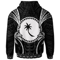 Chuuk Zip up Hoodie Blood Runs Through My Veins Style Black - Polynesian Pride
