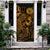 American Samoa Door Cover Turtle Hibiscus Gold Gold - Polynesian Pride