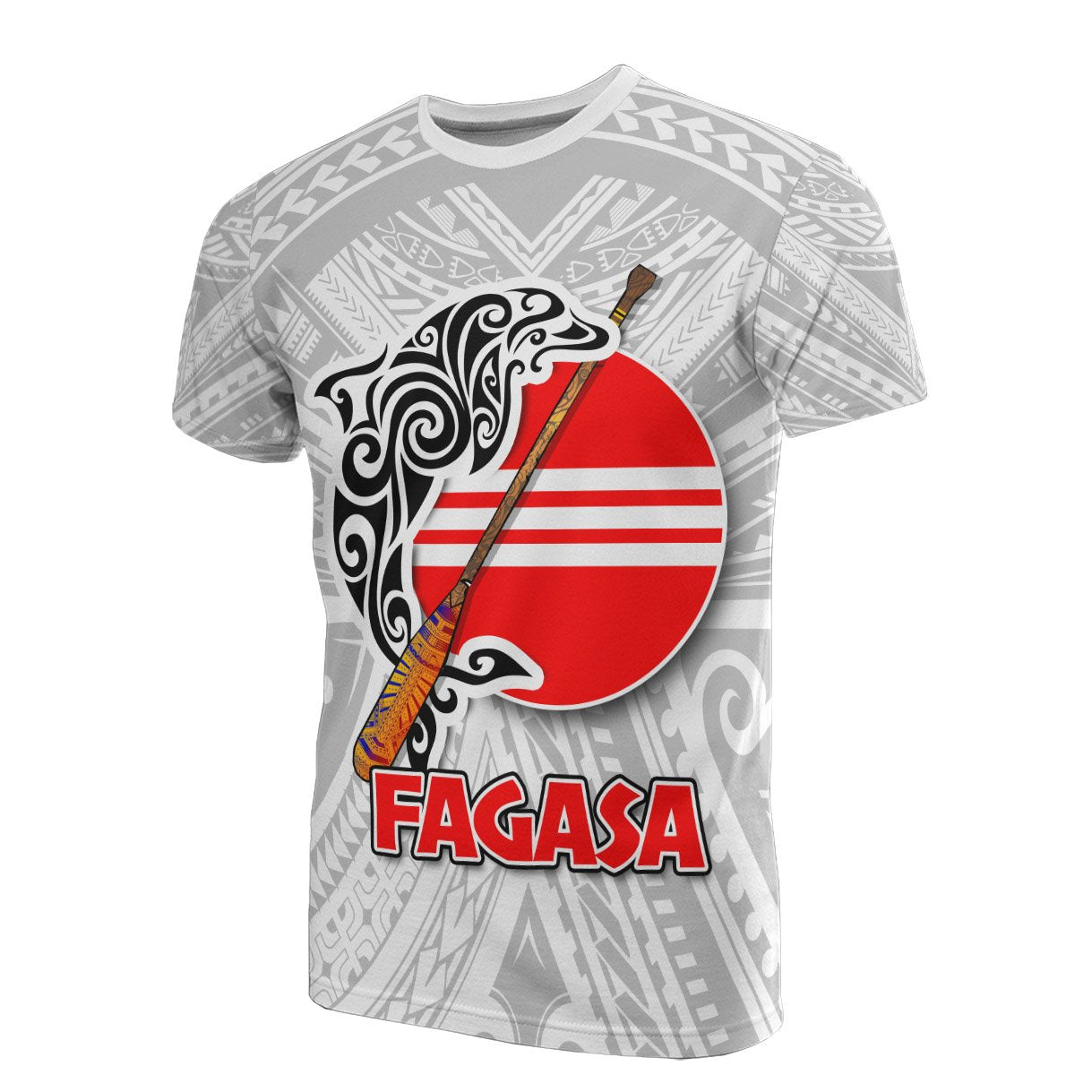 American Samoa Polynesian T Shirt Fagasa Unisex White - Polynesian Pride