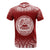 American Samoa All Over T Shirt Fog Red - Polynesian Pride