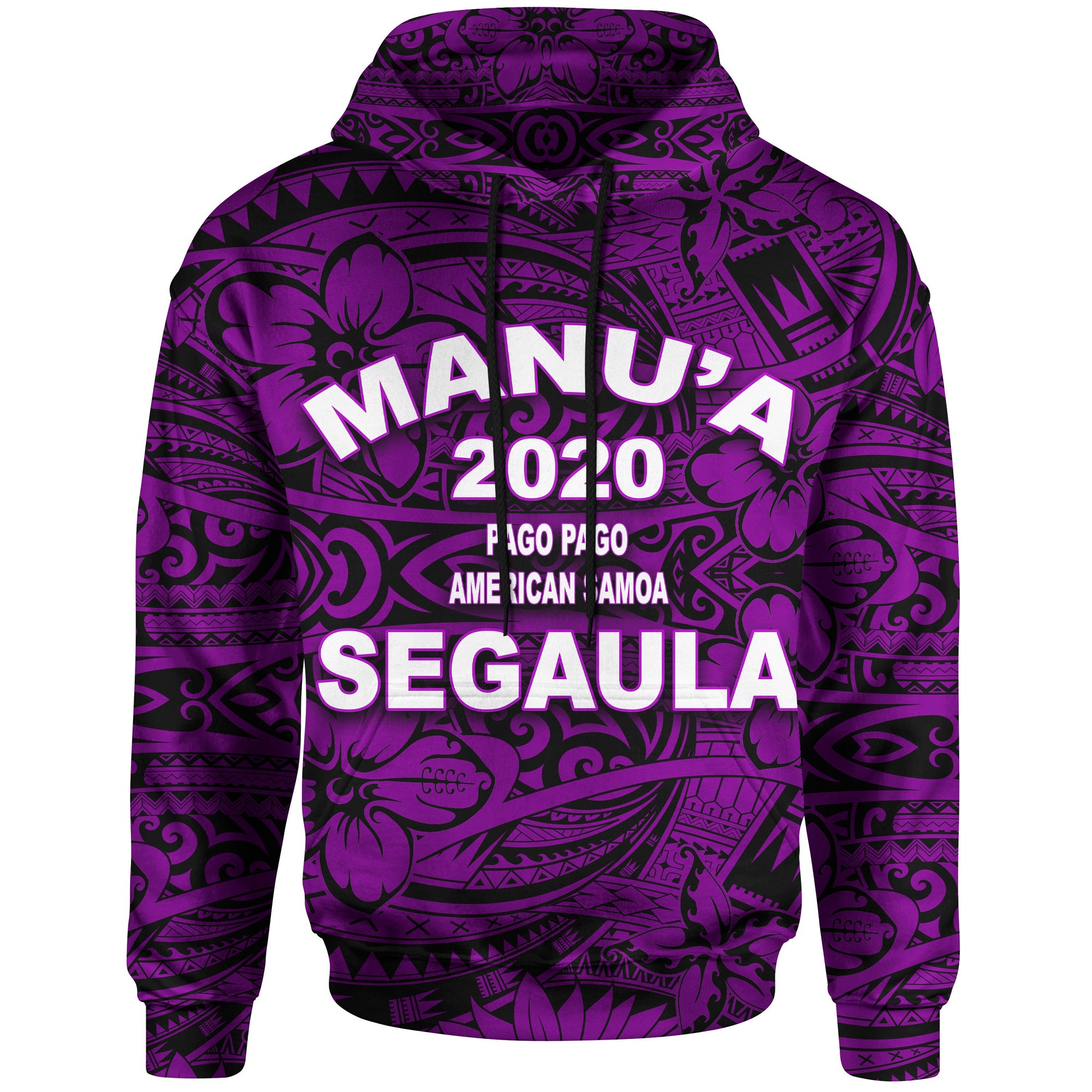 American Samoa Polynesian Hoodie Manua Segaula Unisex Purple - Polynesian Pride