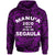 American Samoa Polynesian Hoodie Manua Segaula Unisex Purple - Polynesian Pride