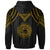 American Samoa Hoodie Polynesian Armor Style Gold - Polynesian Pride