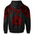 American Samoa Custom Hoodie Polynesian Armor Style Red - Polynesian Pride