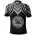 American Samoa Custom Polo Shirt Polynesian Armor Style Black - Polynesian Pride