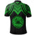 American Samoa Polo Shirt Polynesian Armor Style Green - Polynesian Pride