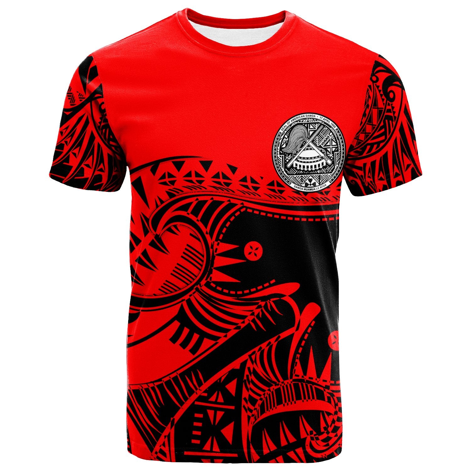 American Samoa Custom T Shirt Youthful Dynamic Style Unisex Red - Polynesian Pride