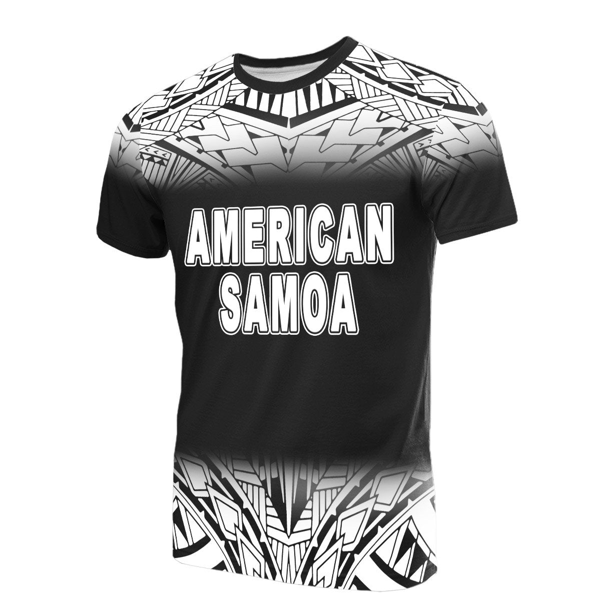 American Samoa T Shirt Polynesian Fog Black Style Unisex Black - Polynesian Pride