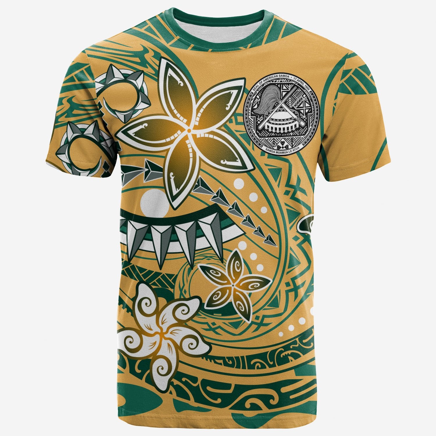 American Samoa T Shirt Spring Style Unisex Yellow - Polynesian Pride