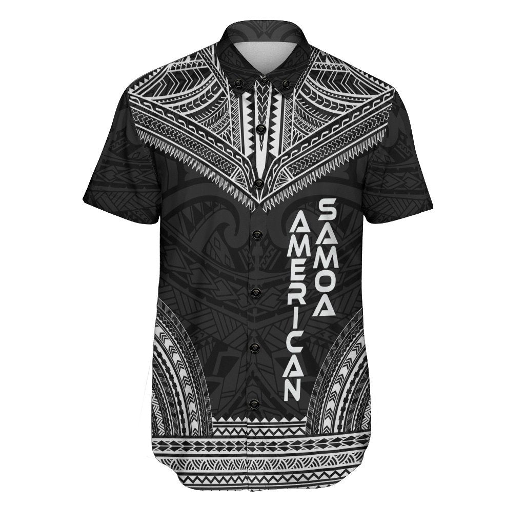 American Samoa Polynesian Chief Shirt - Black Version Men Black - Polynesian Pride