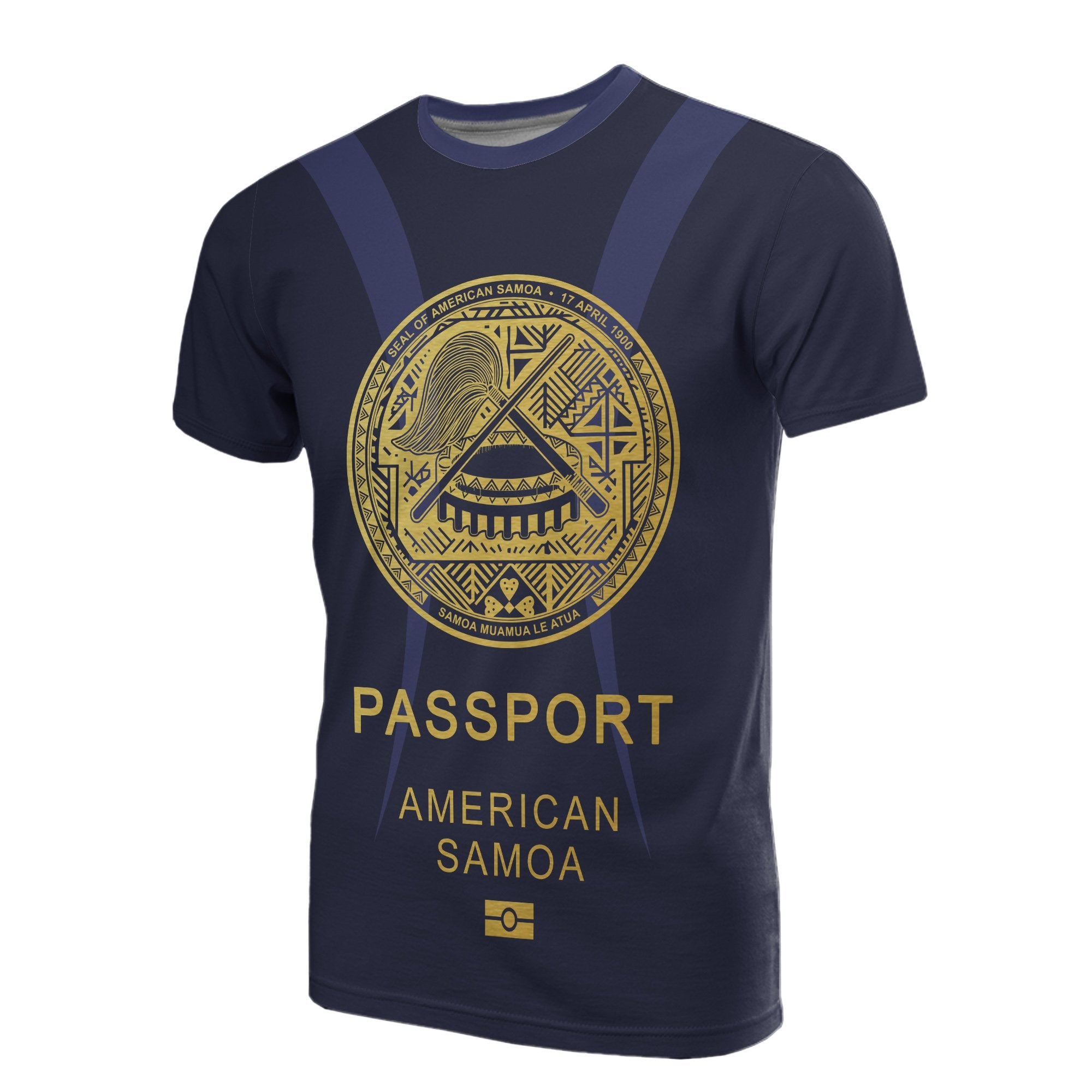 American Samoa All Over Print T Shirt Passport American Samoa Unisex Art - Polynesian Pride