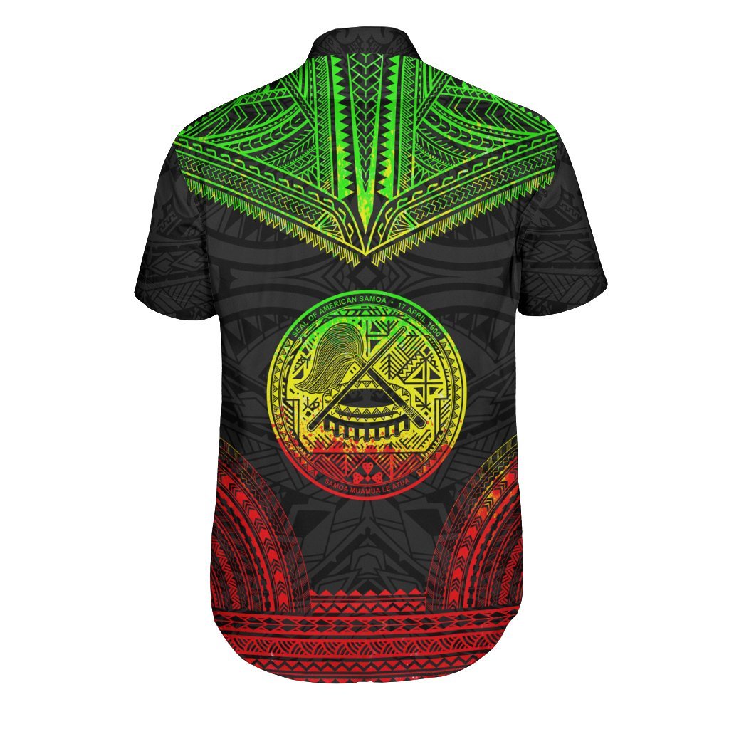 American Samoa Polynesian Chief Shirt - Reggae Version - Polynesian Pride