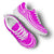 American Samoa Wave Sneakers White Pink Color - Polynesian Pride