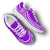 American Samoa Wave Sneakers White Purple Color - Polynesian Pride