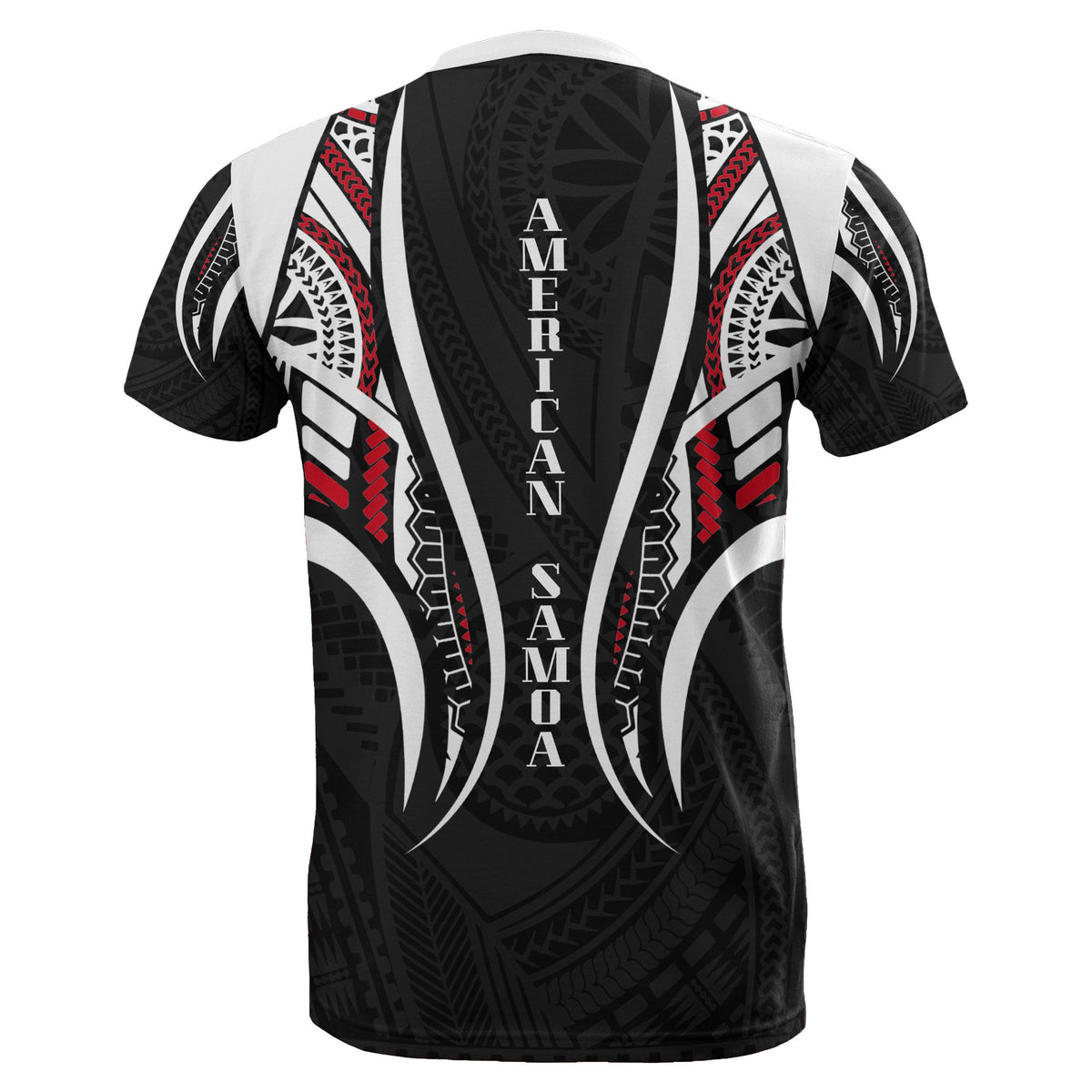 American Samoa T Shirt American Samoan Seal Polynesian Stylized Black - Polynesian Pride