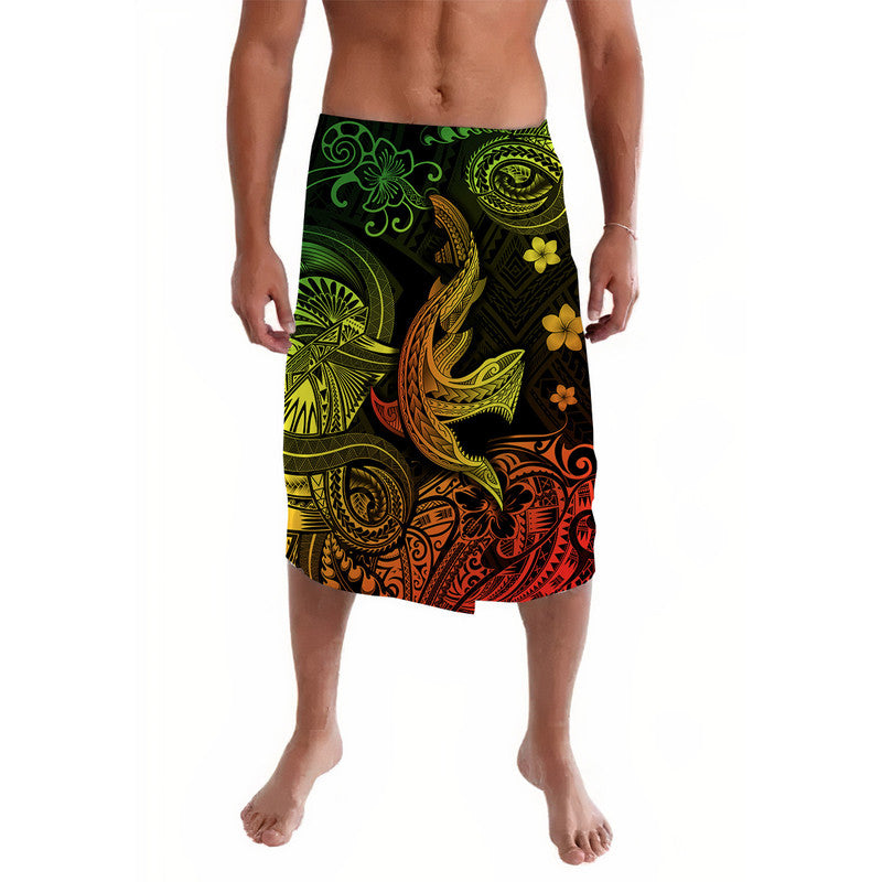 Hawaii Angry Shark Polynesian Lavalava Unique Style Reggae LT8 Reggae - Polynesian Pride