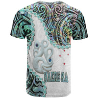 New Zealand Maori T Shirt Aotearoa Manaia Basic Paua Shell Heare Ra LT9 - Polynesian Pride
