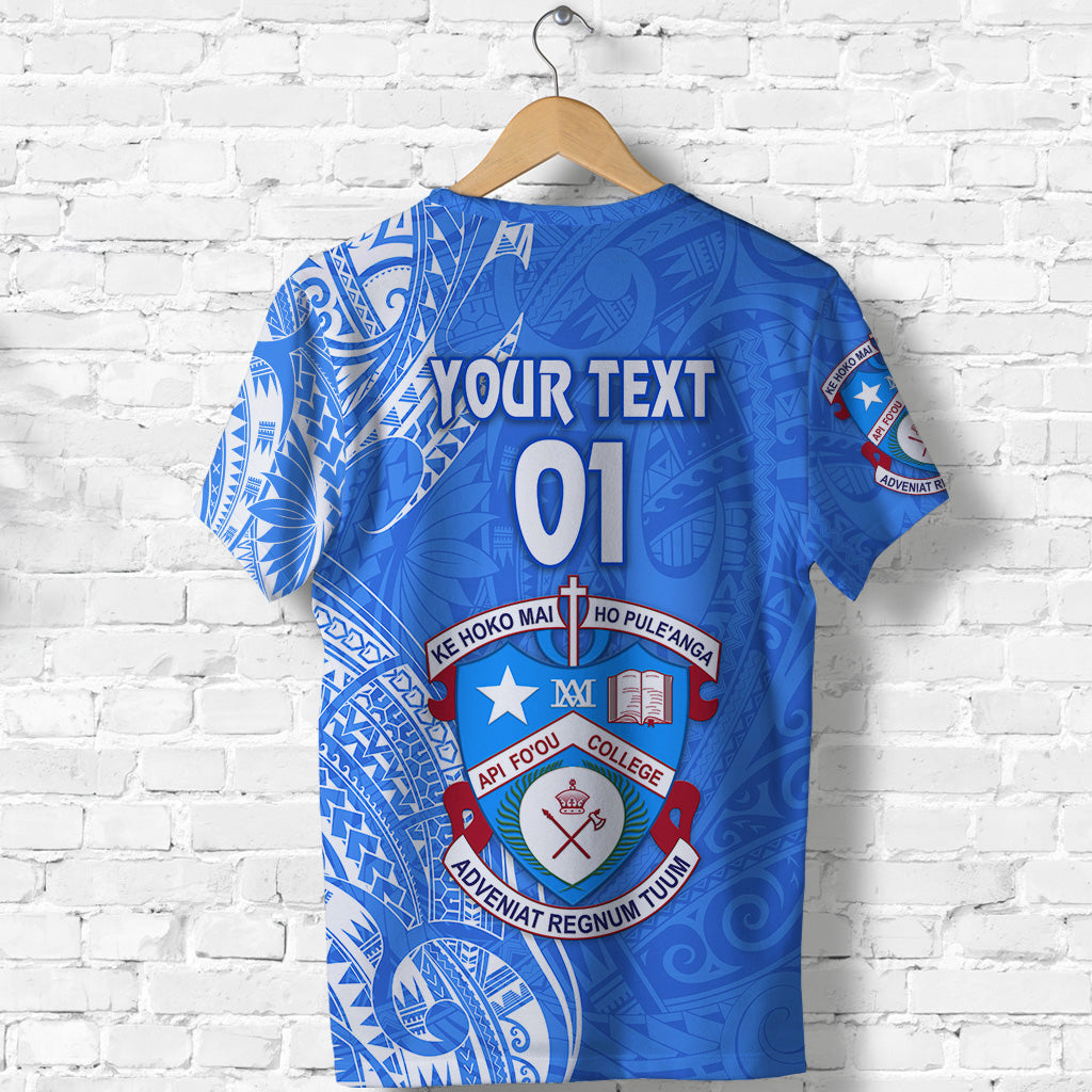 Custom Tonga Apifoou College T Shirt Simple Vibes, Custom Text and Number LT8 - Polynesian Pride