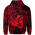 Custom Aquarius Zodiac Polynesian Zip Hoodie Unique Style Red LT8 - Polynesian Pride