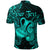 Custom Aquarius Zodiac Polynesian Polo Shirt Unique Style Turquoise LT8 - Polynesian Pride