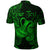 Custom Aquarius Zodiac Polynesian Polo Shirt Unique Style Green LT8 - Polynesian Pride