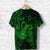 Custom Aquarius Zodiac Polynesian T Shirt Unique Style Green LT8 - Polynesian Pride