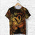 Custom Aquarius Zodiac Polynesian T Shirt Unique Style Gold LT8 - Polynesian Pride