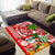 Hawaii Mele Kalikimaka Santa Claus Beach Area Rug LT6 - Polynesian Pride