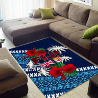 Fiji Patterns With Hibiscus Area Rug LT6 - Polynesian Pride