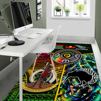 Vanuatu Mix Maori And Aboriginal Area Rug LT6 - Polynesian Pride