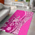 Hawaiian King Kamehameha Area Rug Vibe Pink Style LT6 Pink - Polynesian Pride