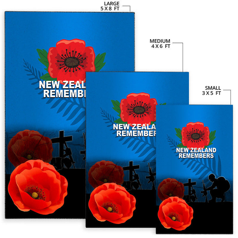 Anzac Day- New Zealand Remembers Area Rug LT6 - Polynesian Pride
