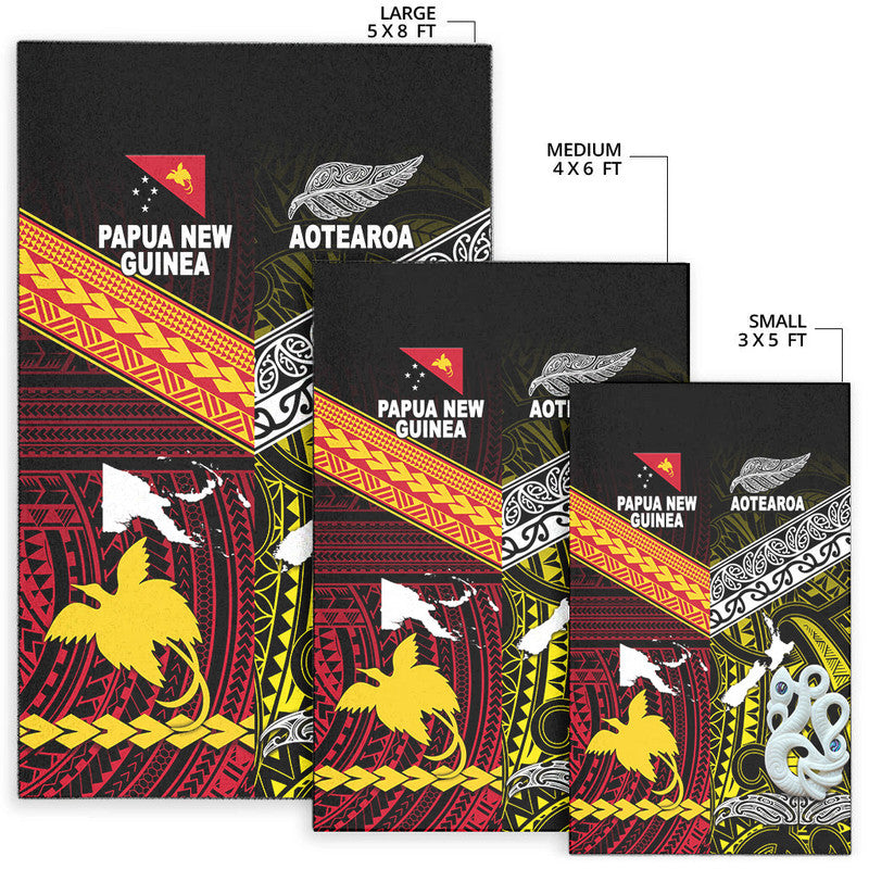 New Zealand And Papua New Guinea Area Rug Together - Yellow LT8 - Polynesian Pride