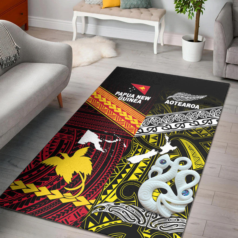 New Zealand And Papua New Guinea Area Rug Together - Yellow LT8 Yellow - Polynesian Pride