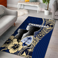 Guam Chamorro Area Rug Blue Style LT6 Blue - Polynesian Pride