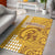 Hawaii Mililani High School Area Rug Tribal Kakau LT9 Yellow - Polynesian Pride