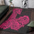 Hawaii Kakau Area Rug Polynesian Floral Tribal Pink Version LT9 Pink - Polynesian Pride